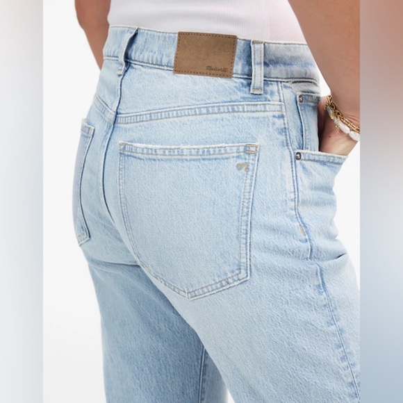 Madewell The Dean Easy Straight Jean in Foster Wash Size 26 NWT - Picture 5 of 13
